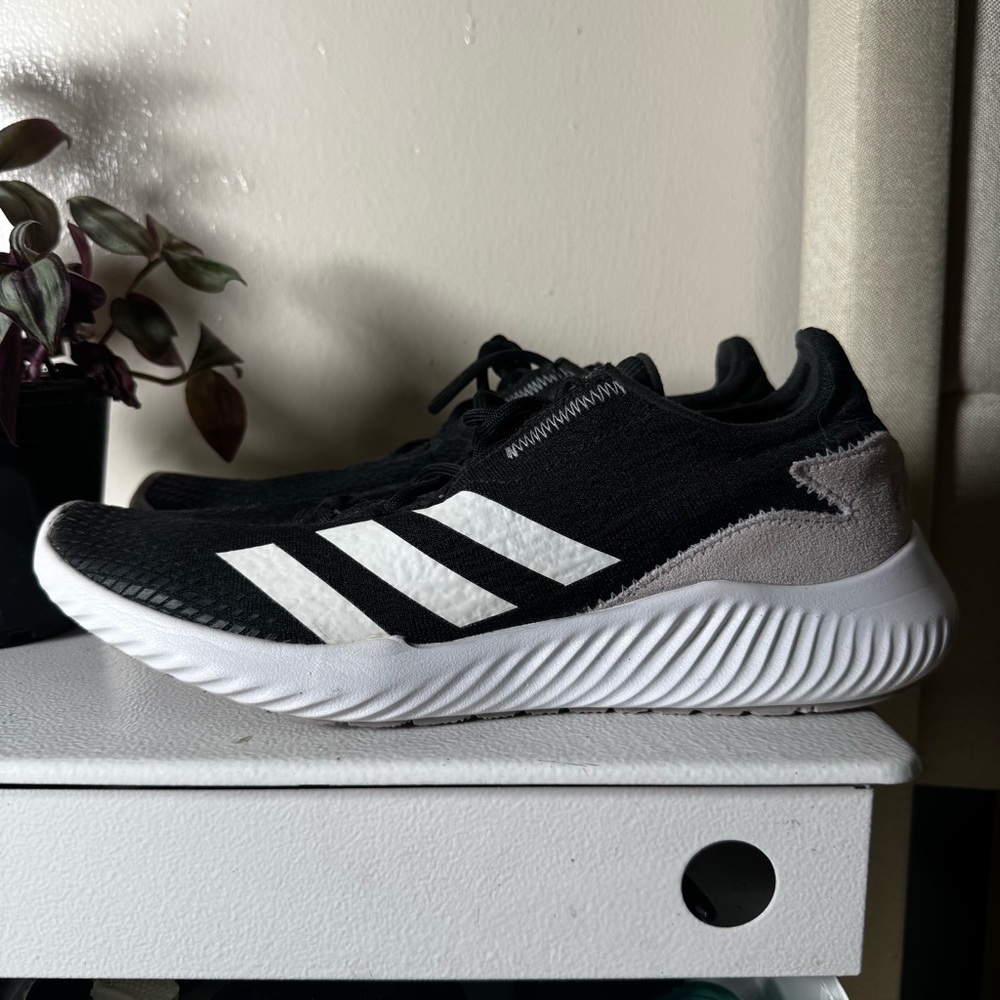 Adidas “Predator” Black and White Running Shoes